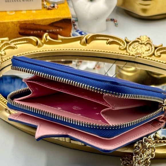 🆕 CHIARA FERRAGNI 🧿 BNIB Eyelike Motif Chain Linked Wallet - Blue - WOC - Picture 15 of 15